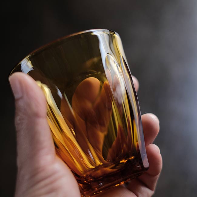 Amber glass
