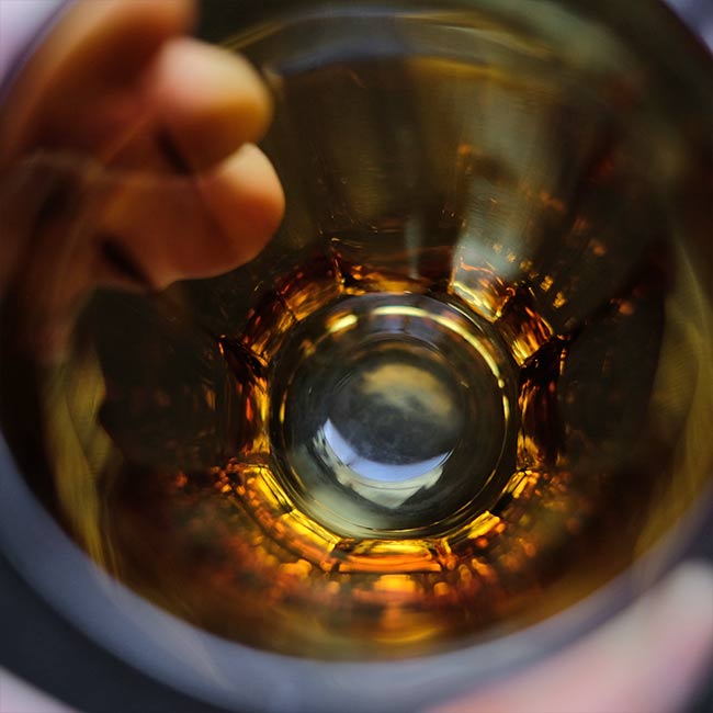 Amber glass