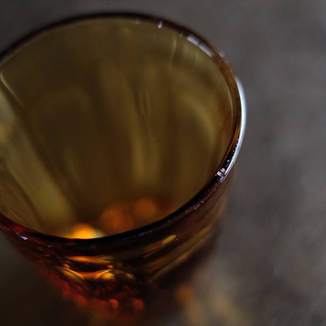 Amber glass