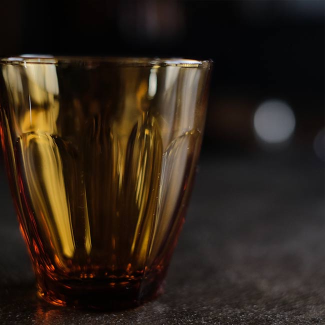 Amber glass