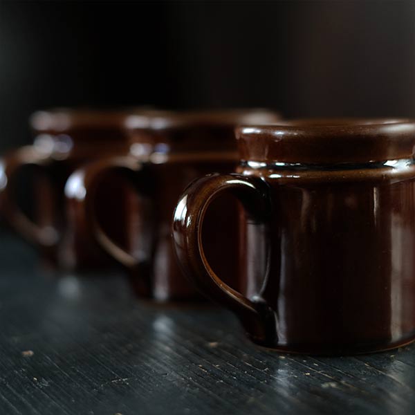 brown coffee mug
