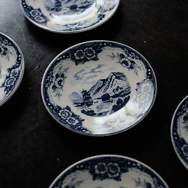 Hard ceramic cup and saucer