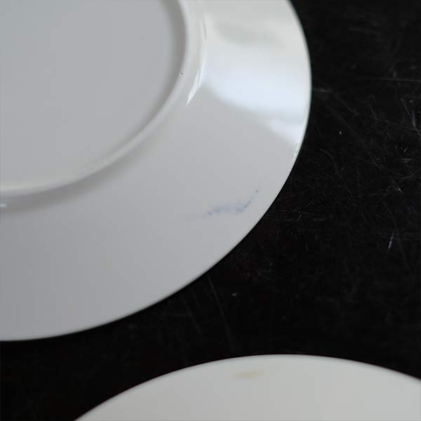 Hard ceramic cup and saucer