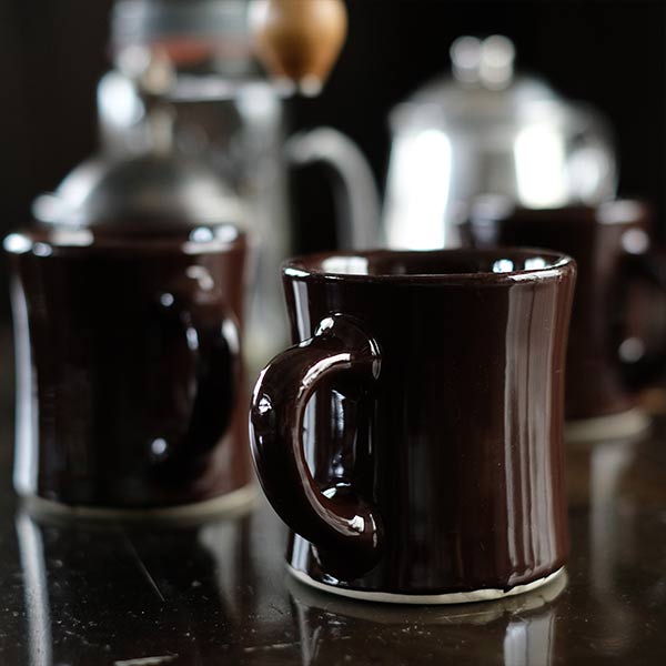 Victor Mug, Dark Brown (Late Model)