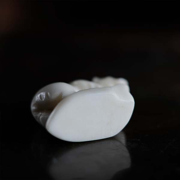 Stone carved polar bear