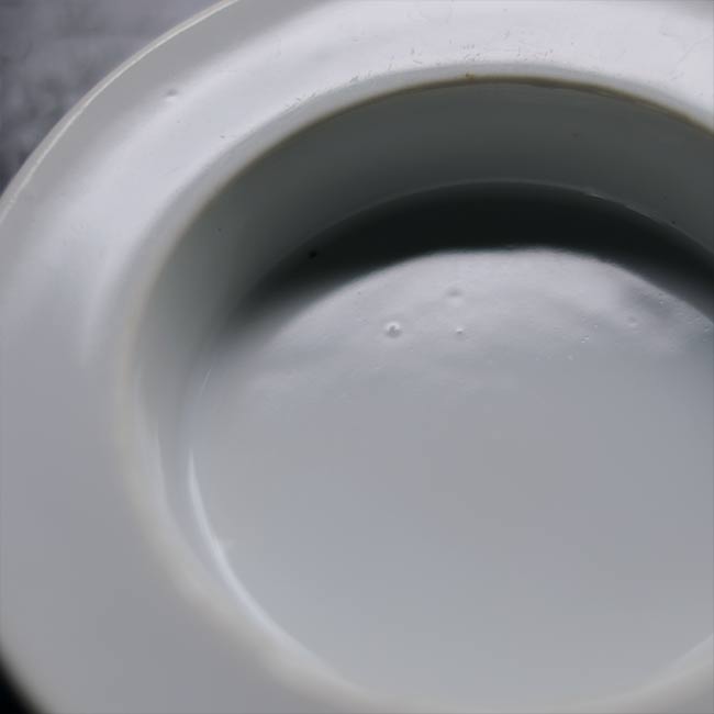 White porcelain ashtray