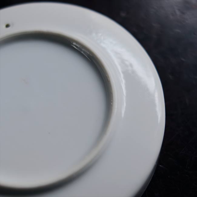 White porcelain ashtray