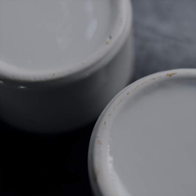 White porcelain canister