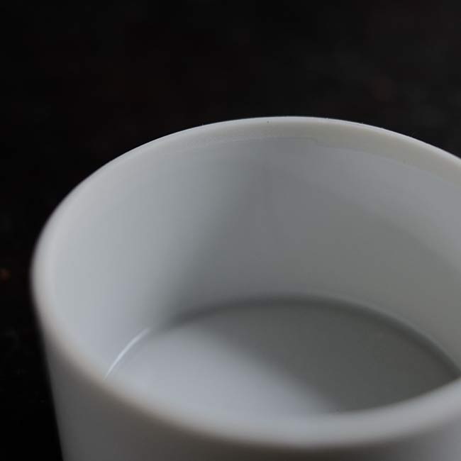 White porcelain canister