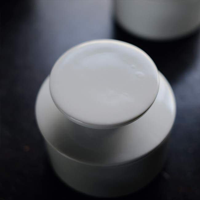 White porcelain canister