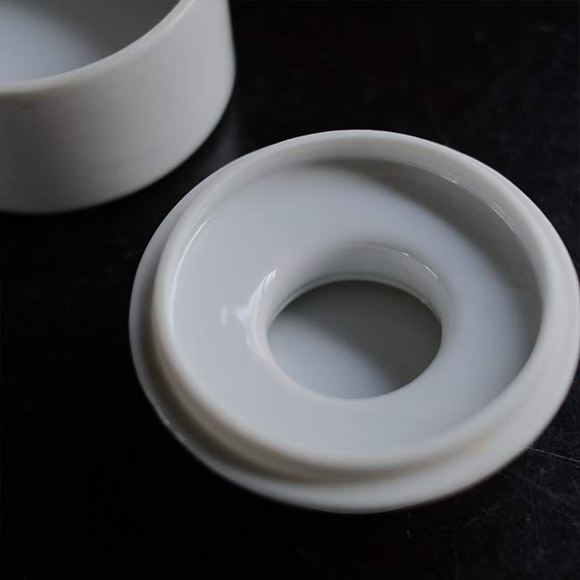 White porcelain canister