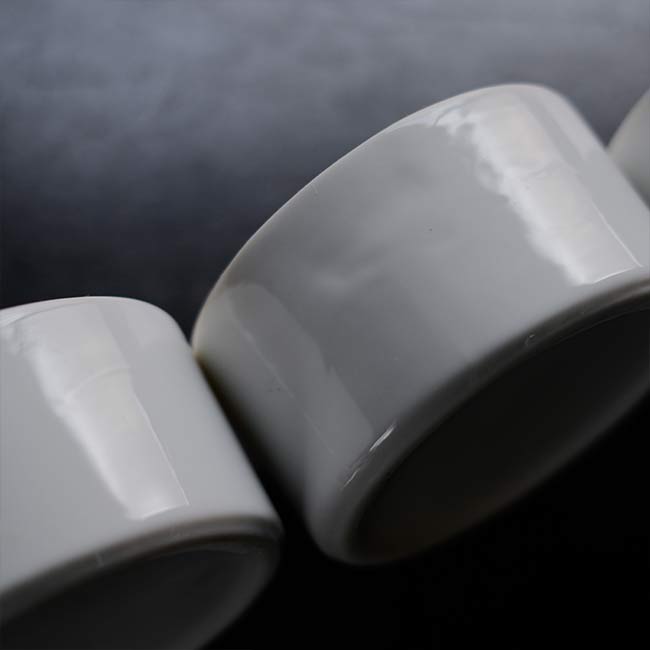 White porcelain canister