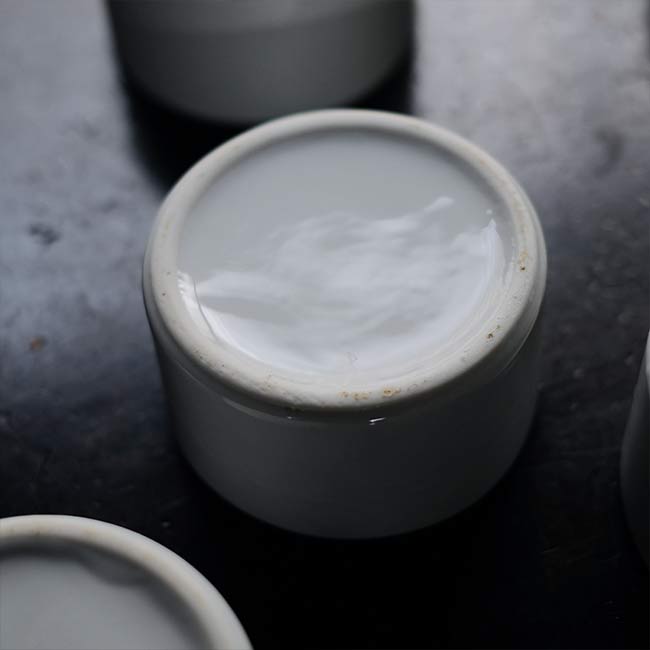 White porcelain canister