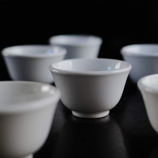 White porcelain teacup