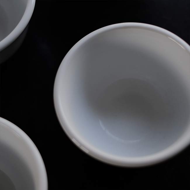 White porcelain teacup