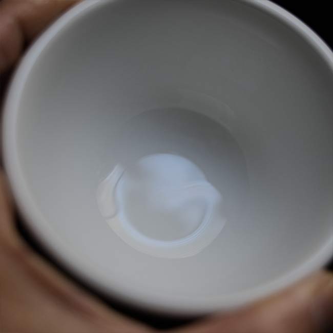White porcelain teacup