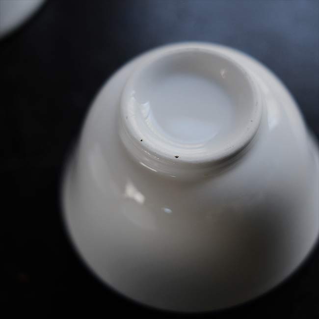 White porcelain teacup