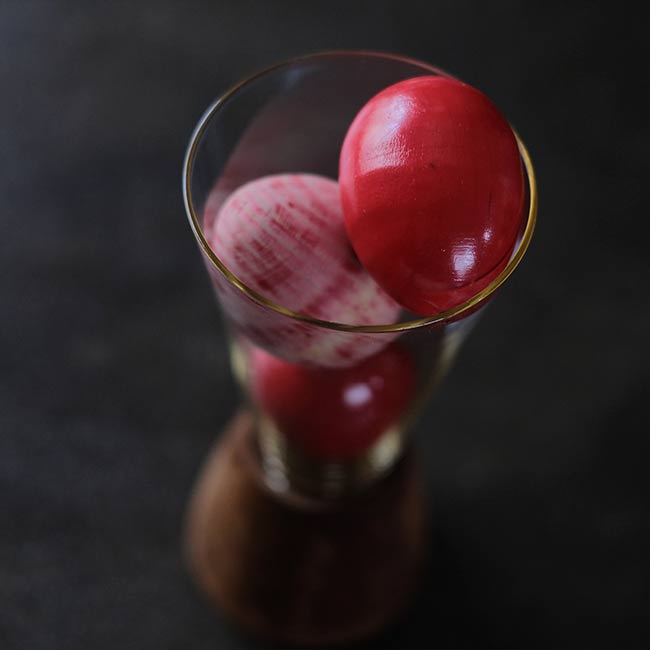 Wooden base glass