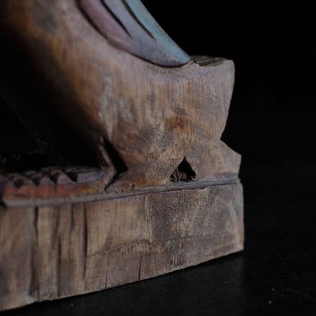 Carved wooden goose