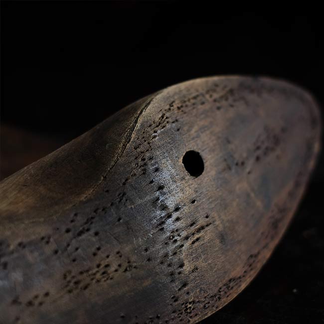 Wooden shoe last