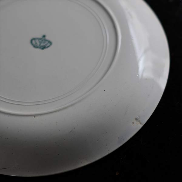 Yamasho Pottery Ironstone Lined Plate, φ23cm