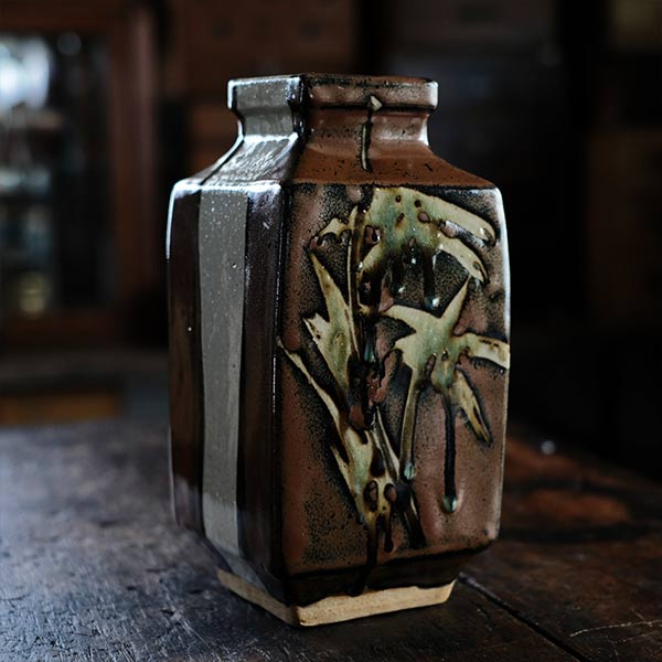 Iron-glazed vase