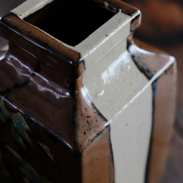 Iron-glazed vase