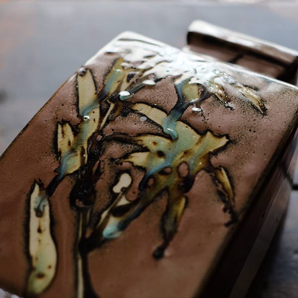 Iron-glazed vase