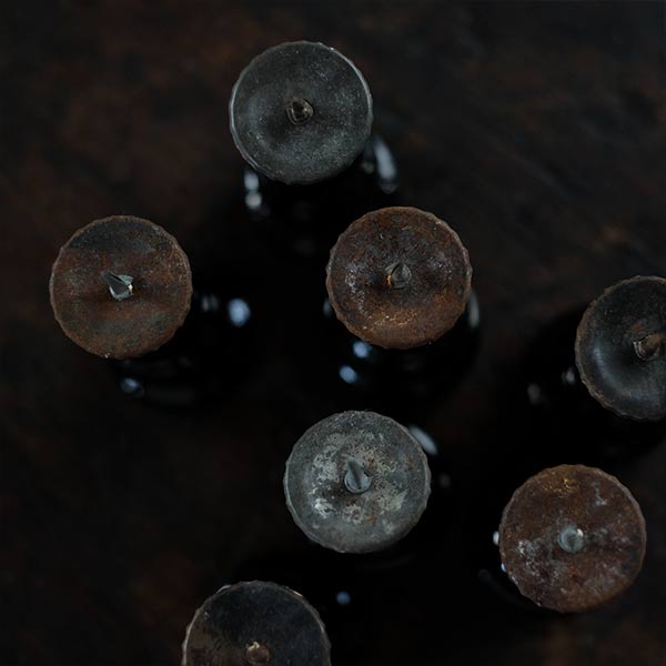 ガラスの燭台(ろうそく立て)デッドストック