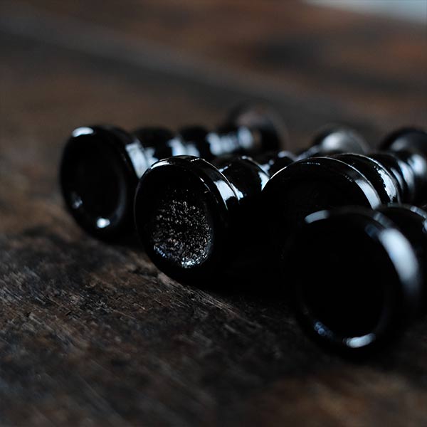 ガラスの燭台(ろうそく立て)デッドストック