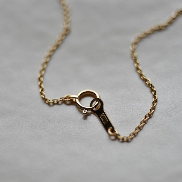 小さなクロスのネックレス(40~50cm)K18クロス×K10チェーン