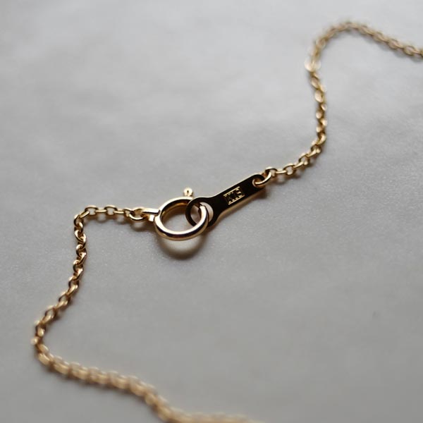 小さなクロスのネックレス(40~50cm)K18クロス×K10チェーン