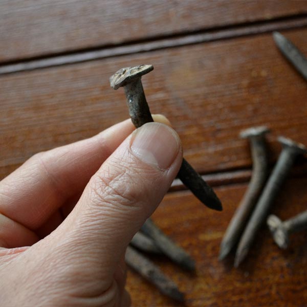 Bent date nails (sleeper nails)