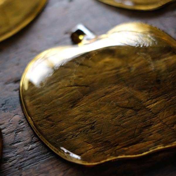 曽我ガラス アンバーのカップ&ソーサー