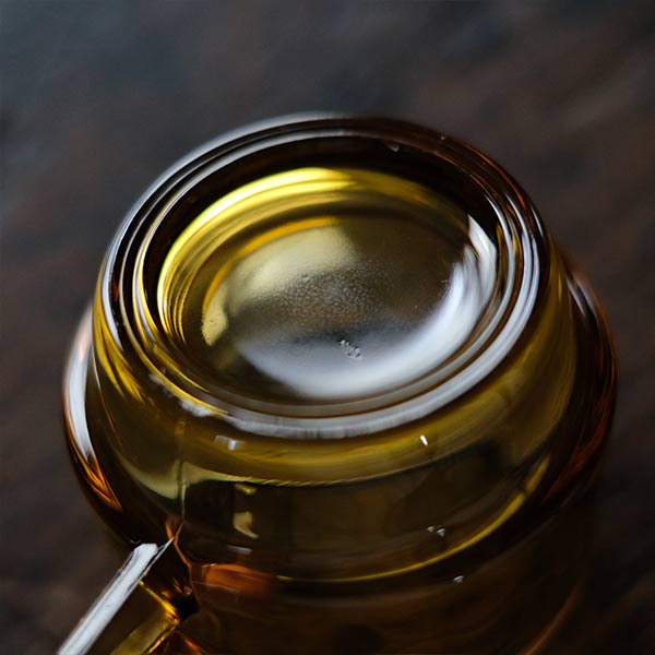 曽我ガラス アンバーのカップ&ソーサー