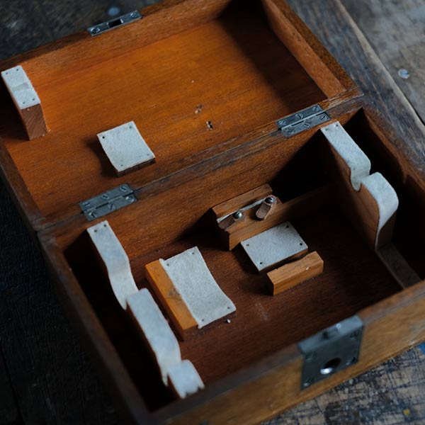 Wind vane and speed meter, made in 1934, with wooden box