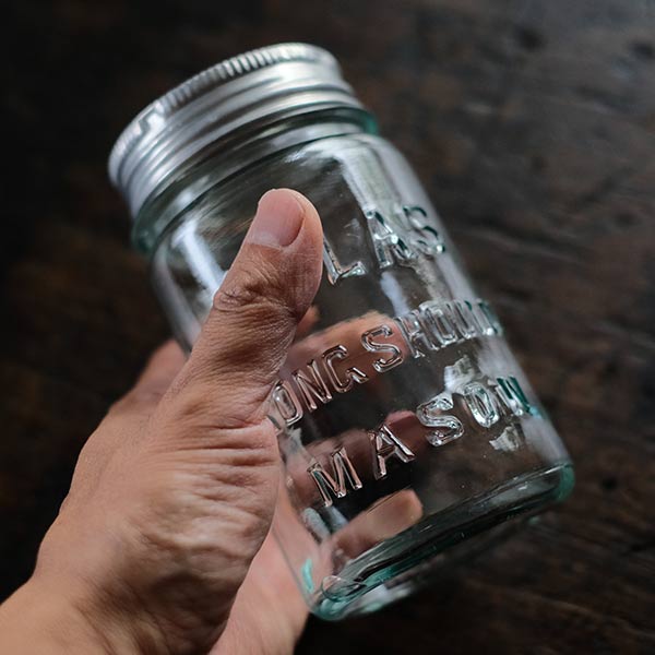 Atlas Strong Shoulder Mason Jar 16oz