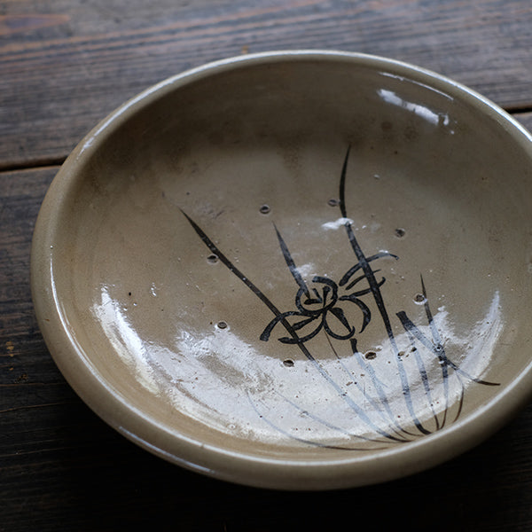 Iris design stone plate