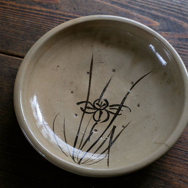 Iris design stone plate