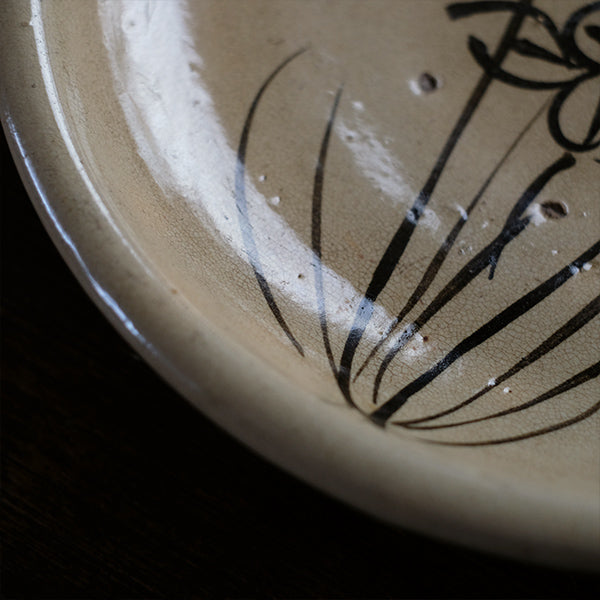 Iris design stone plate