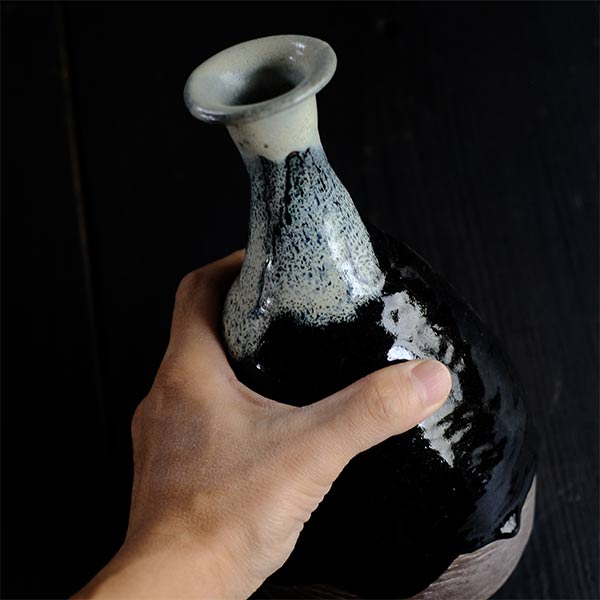 Sea cucumber glazed sake bottle