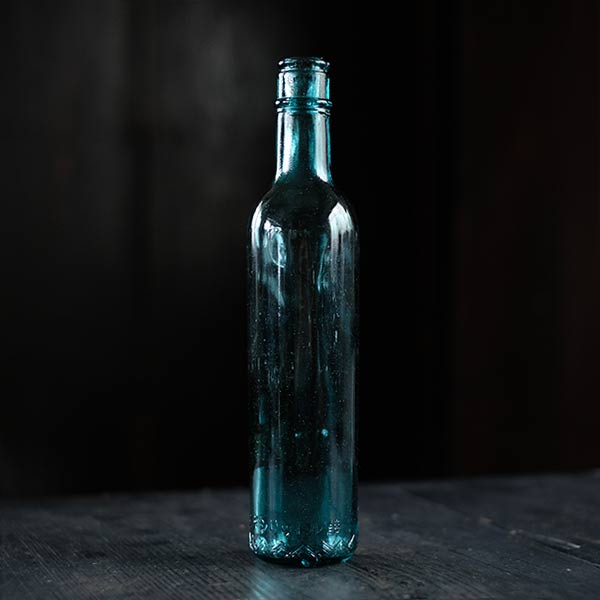 thin blue bottle