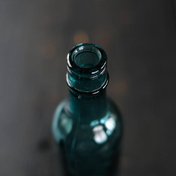 thin blue bottle