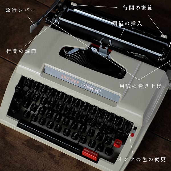 BROTHER Valiant Typewriter (for both English and Katakana)