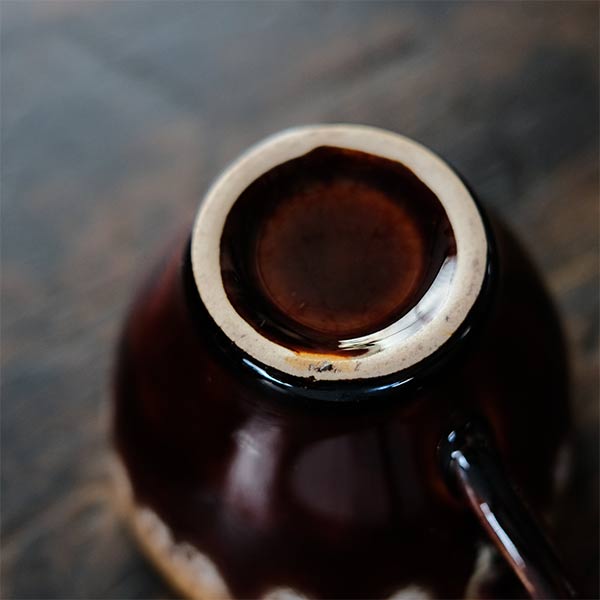 Brown Drip Glaze マグ