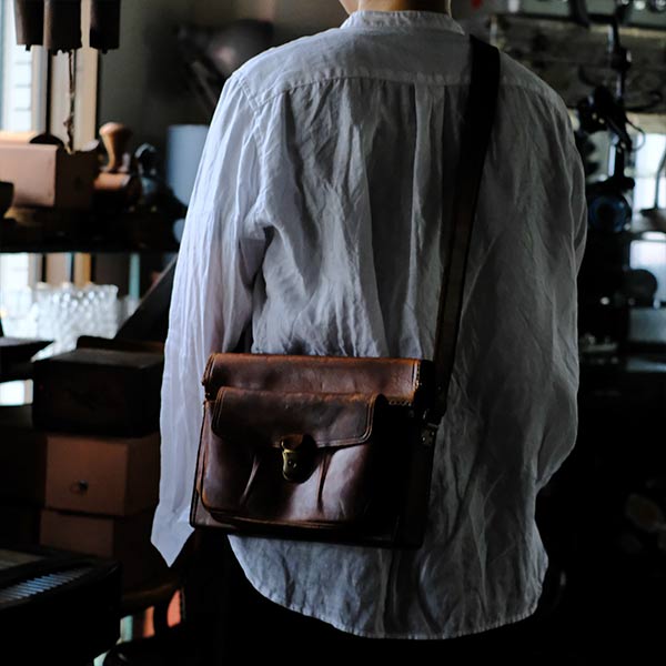 Leather camera bag
