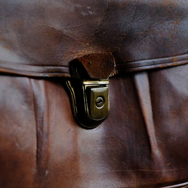Leather camera bag