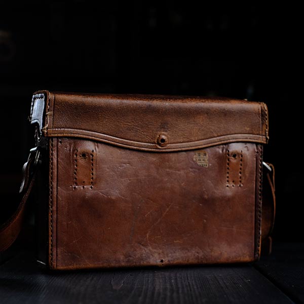 Leather camera bag