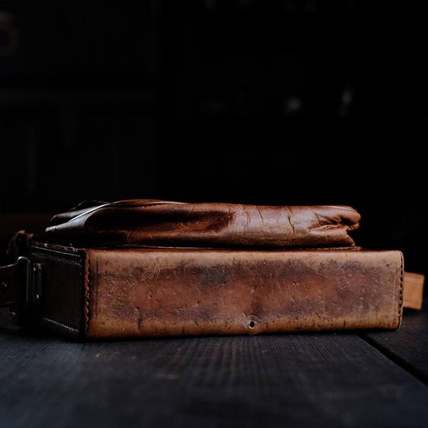Leather camera bag