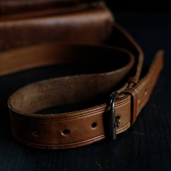 Leather camera bag